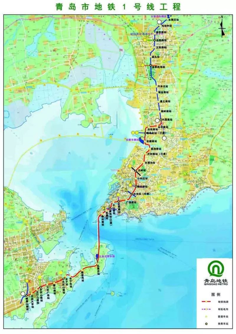 青岛r3线最新线路图