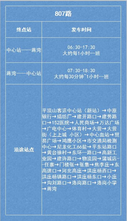平顶山最新列车时刻表